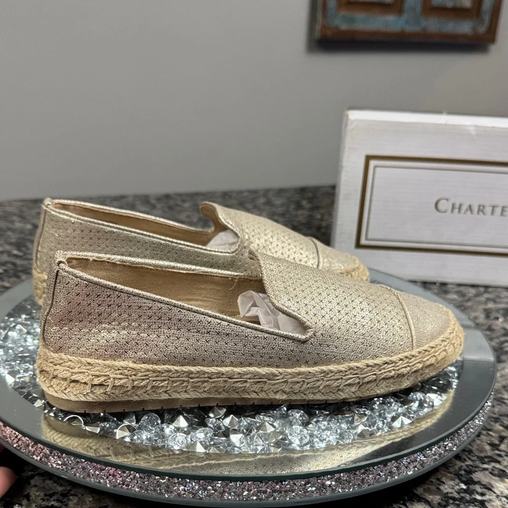 Charter Club Women's Metallic Espadrilles 5.5 NEW